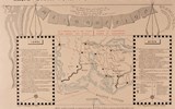Ιστορικός χάρτης του Μεσολογγίου με χρονολόγιο γεγονότων της επαναστατικής περιόδου. Γίνεται αναφορά, μεταξύ άλλων, στην κήρυξη της Επανάστασης στο Μεσολόγγι (20 Μαΐου 1821), την πολιορκία της πόλης από τον Ομέρ Βρυώνη, την άφιξη του Λόρδου Βύρωνα (1823) και τον θάνατό του (1825), την τροφοδοσία της πόλης από τους Μιαούλη και Σαχτούρη (1825, 1826), την πολιορκία από τον Ιμπραήμ (1826), την έξοδο των Μεσολογγιτών (1826) και την παράδοση του Μεσολογγίου στην Ελλάδα (1829). Από το έργο του Ρώσο