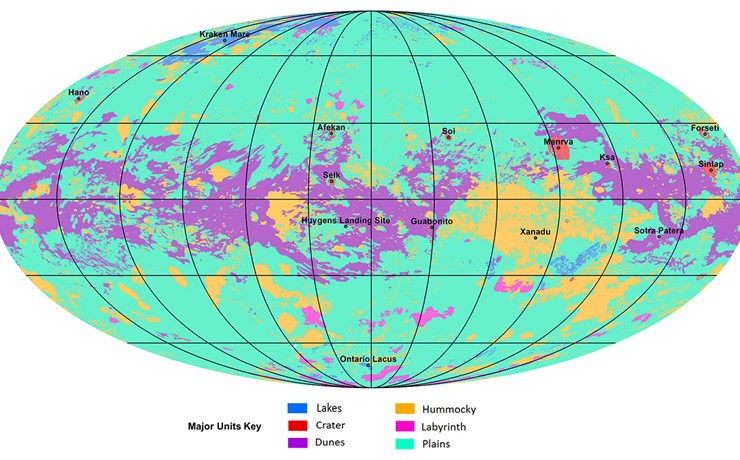 Ο πρώτος γεωλογικός χάρτης του Τιτάνα