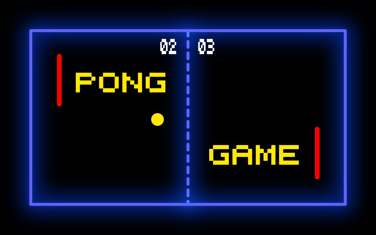Retro video games – PONG GAME Retro video games – PONG GAME